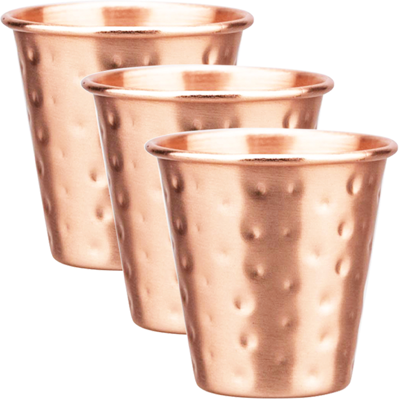 Copper Cocktail Mug - 3Pcs New 60ml 100% Copper Cups