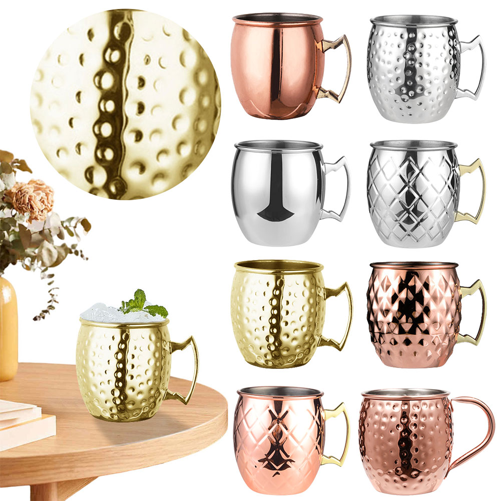 Copper Cocktail Mug - 500ML Cocktail Wine Cup Moscow Mule