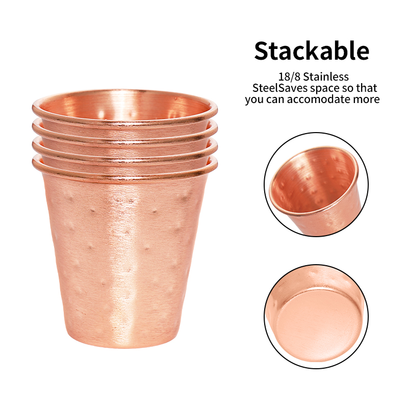 Set of 4/6 Copper Plating Beer - Copper Cocktail Mug 评论和价格