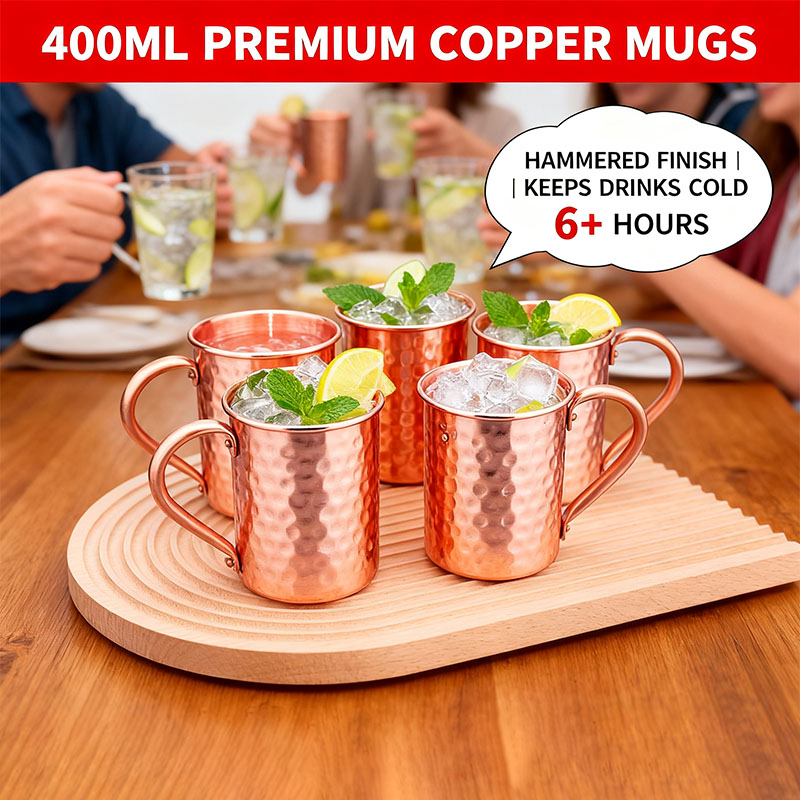 New 100% Copper Cups Pure Soli - Copper Cocktail Mug 评论和价格