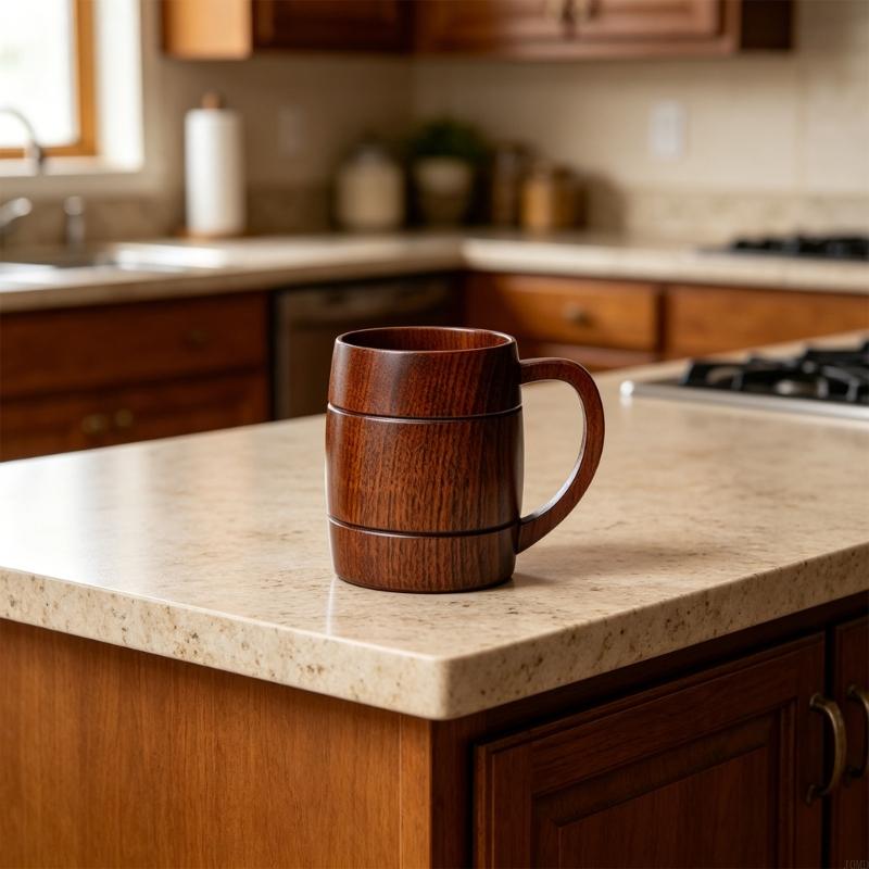 Elegant Wooden Beer Mug 270ml  - Copper Cocktail Mug 评论和价格