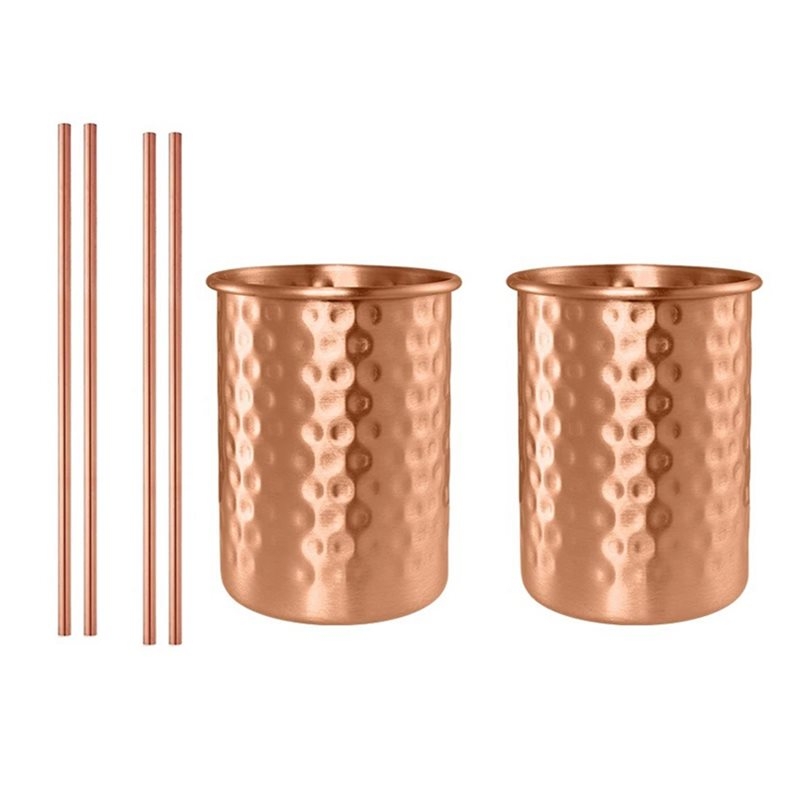 ABLU-2PC 400Ml Copper Color St - Copper Cocktail Mug 评论和价格